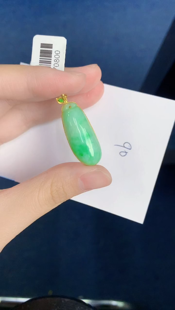 【闪购商品】翡翠颈饰18K金镶嵌000000000