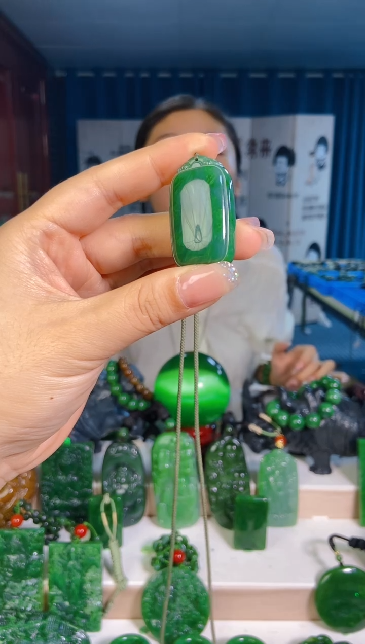 和田玉未镶嵌挂件1