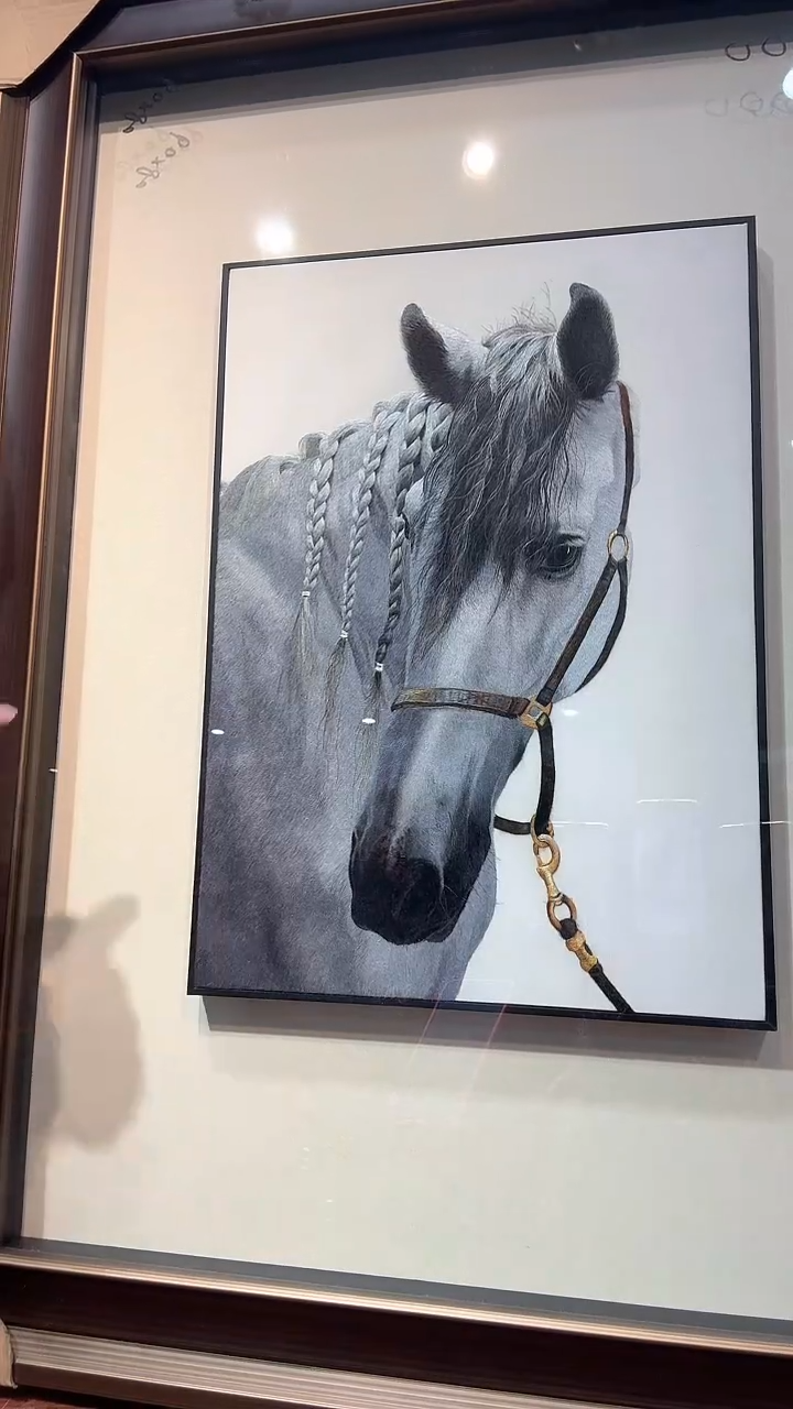 横款非遗苏绣手工刺绣装饰画不包邮