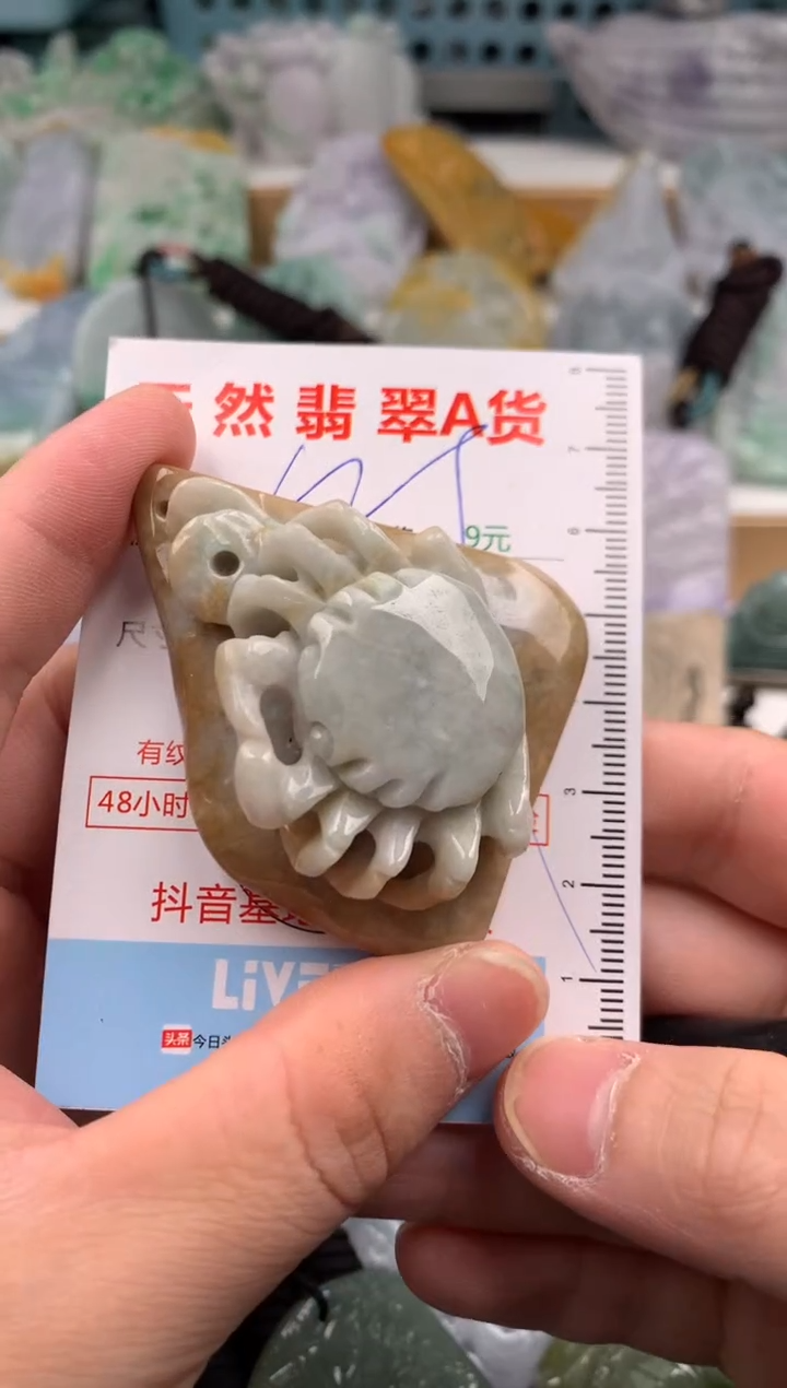 翡翠未镶嵌吊坠(不含链)1