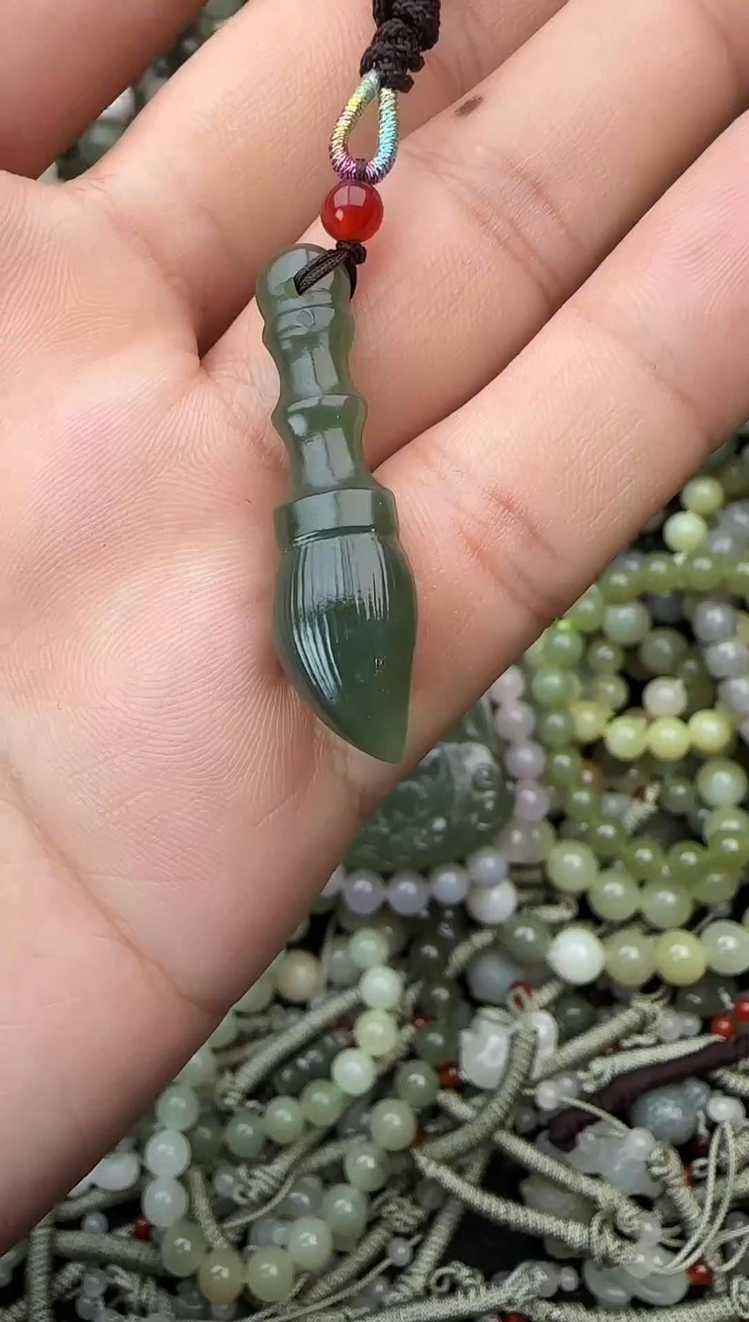 颈饰未镶嵌和田玉拍一发一