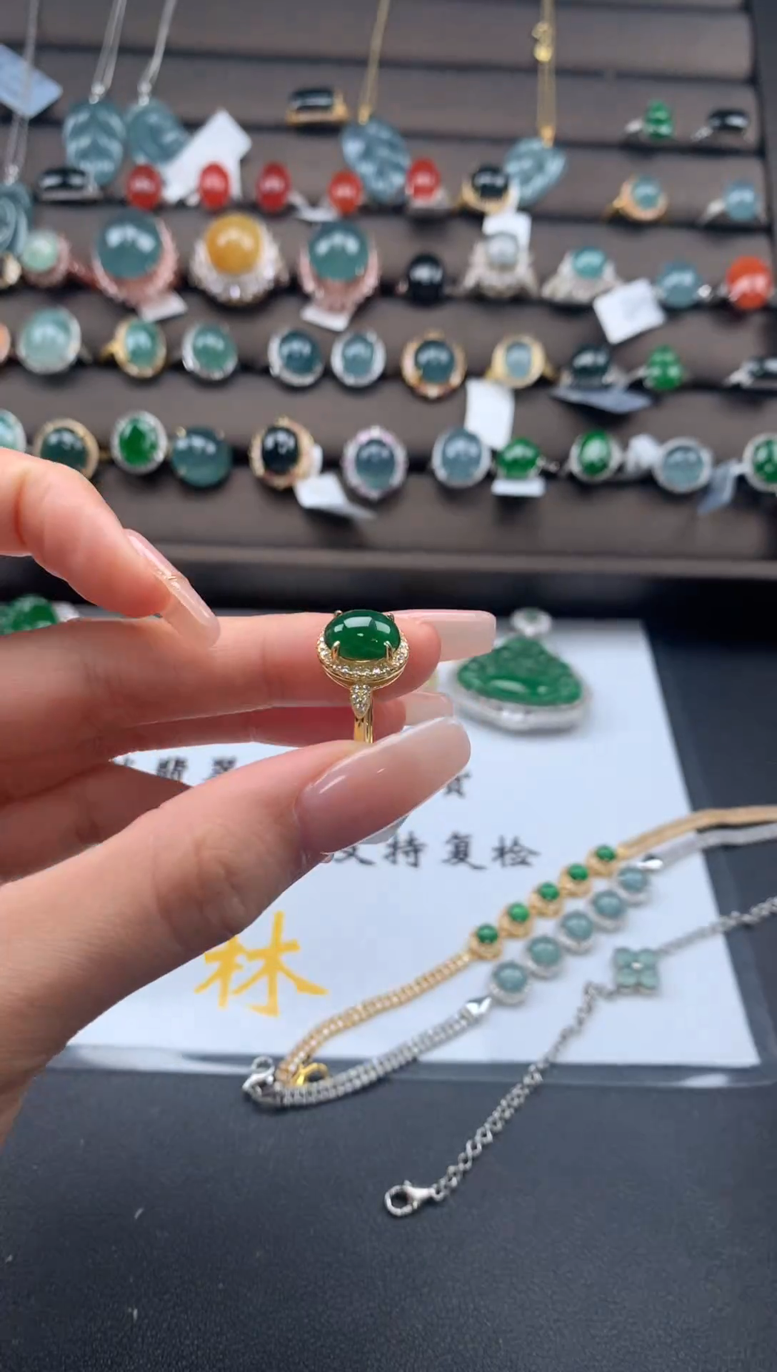 【闪购商品】翡翠戒指银S925镶嵌213131312