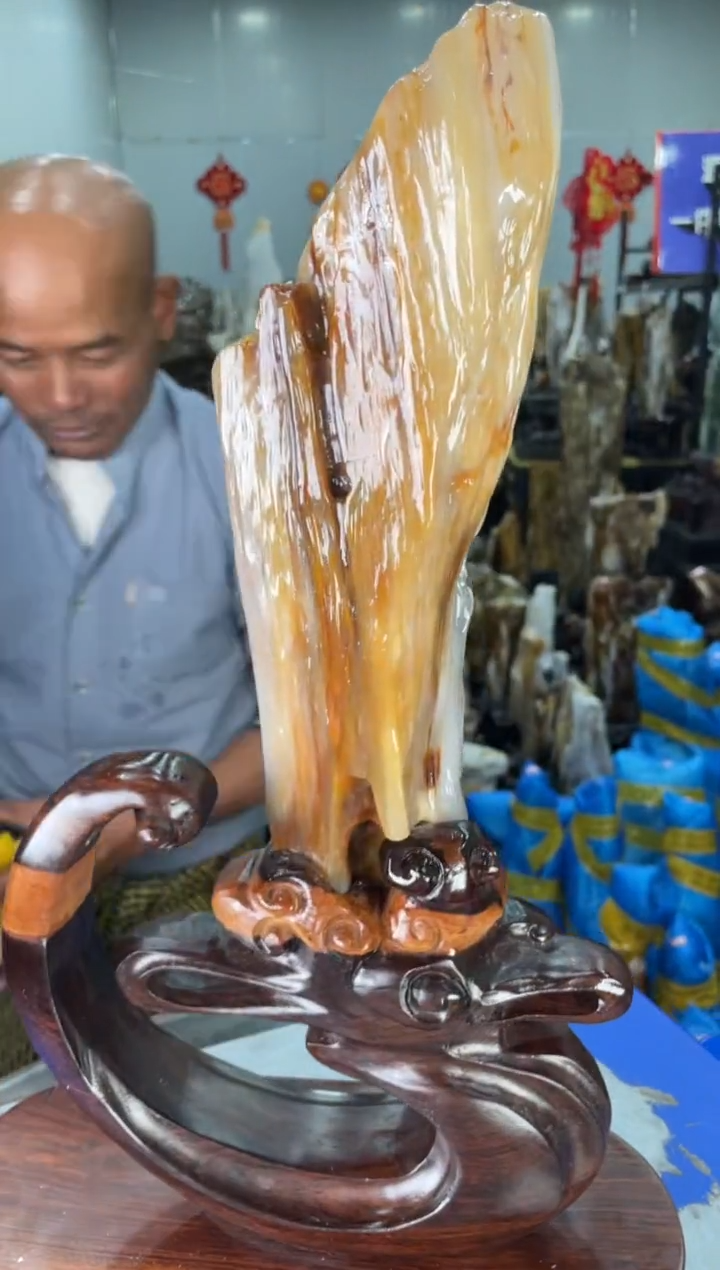 【闪购商品】硅化玉摆件未镶嵌113