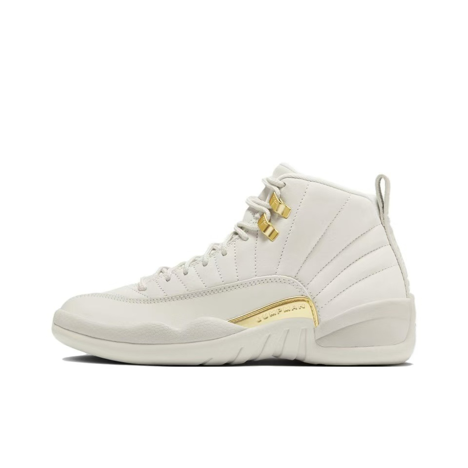 NIKE官方正品AJ12男女同款金扣配色运动休闲鞋FD9101-007