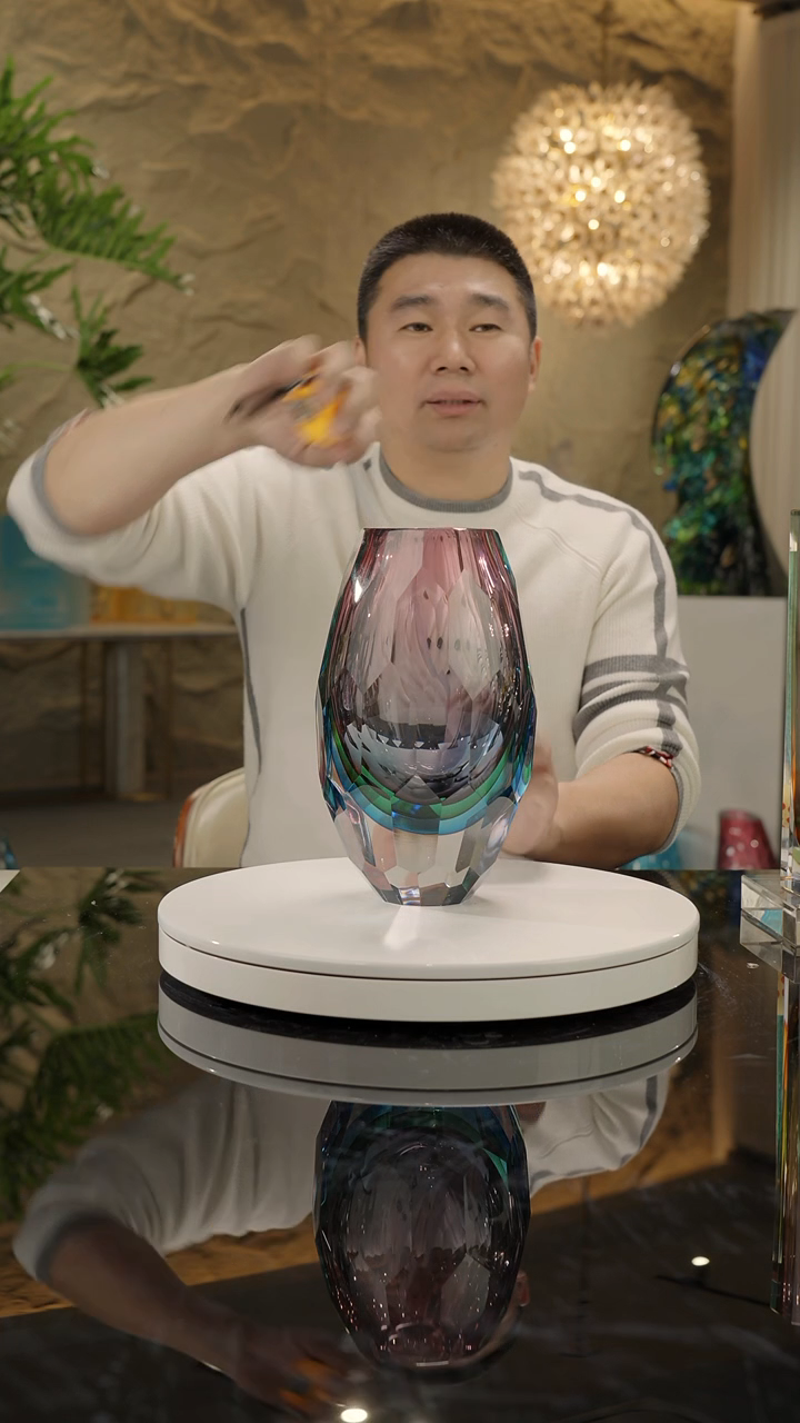 【闪购商品】摆件福利三色切面花瓶