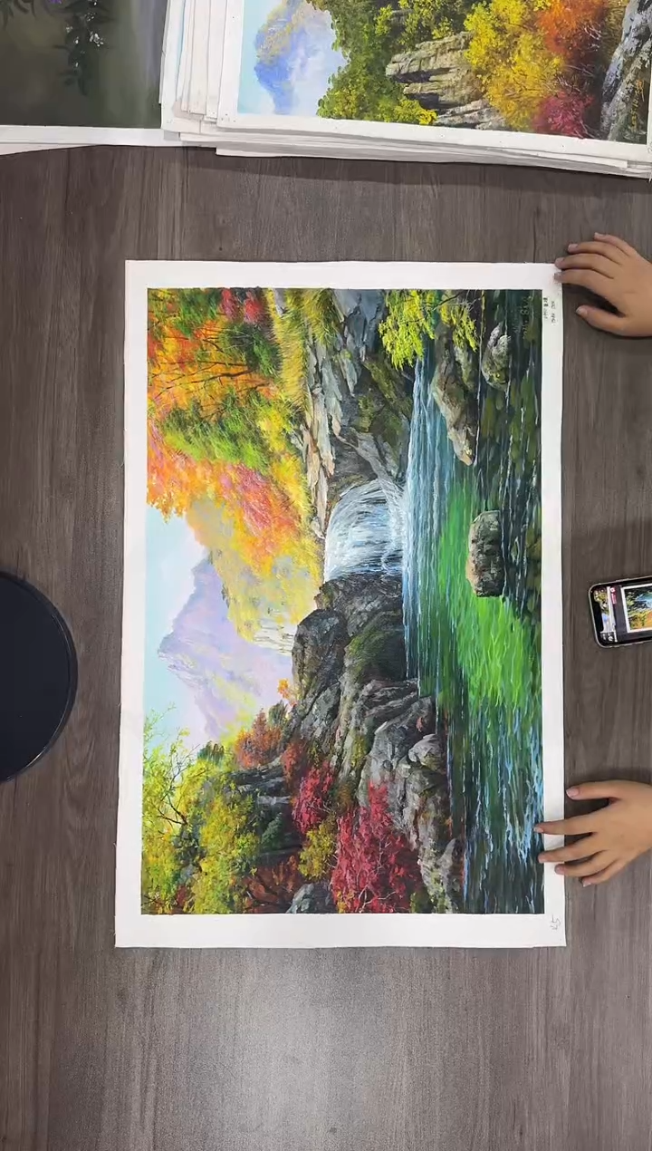 油画【118号】约50*70cm丨朝鲜原创纯手绘孤品油画丨顺丰包邮
