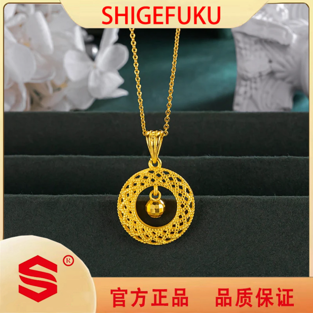  【SHIGEFUKU】捕梦网花丝平安扣项链