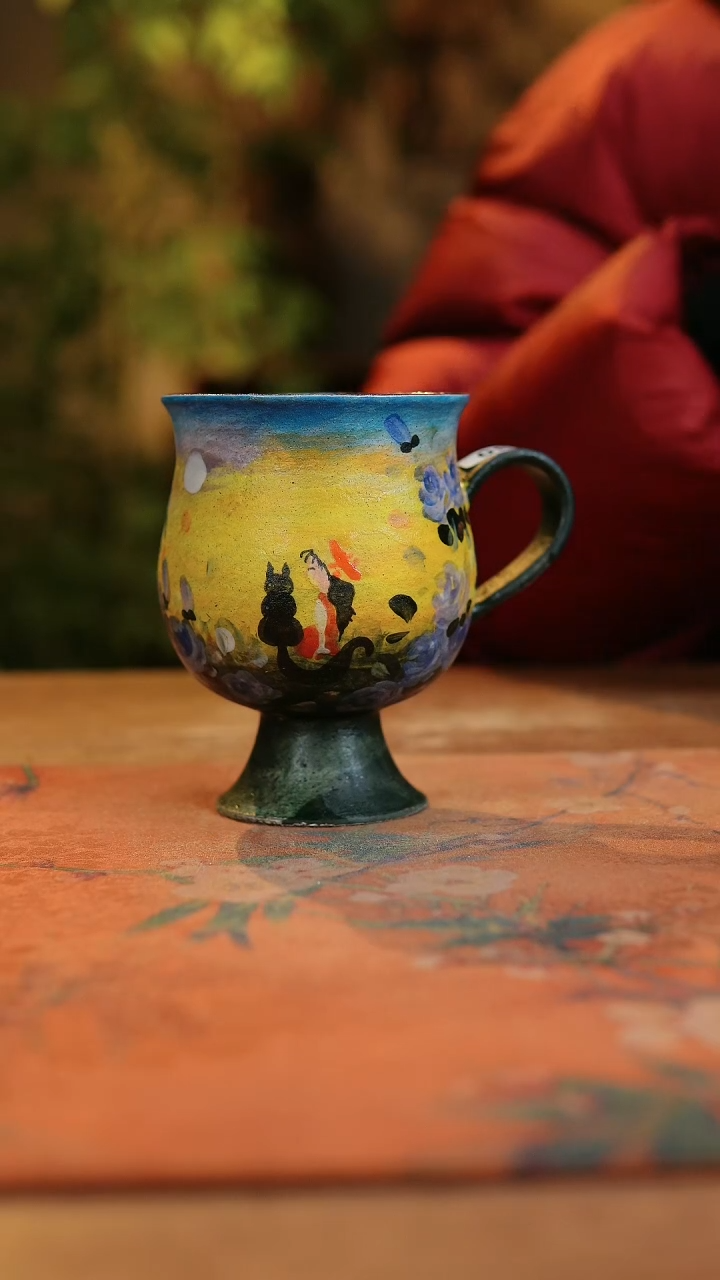 【闪购商品】瓷片1210景德镇手工手绘釉下彩高温瓷