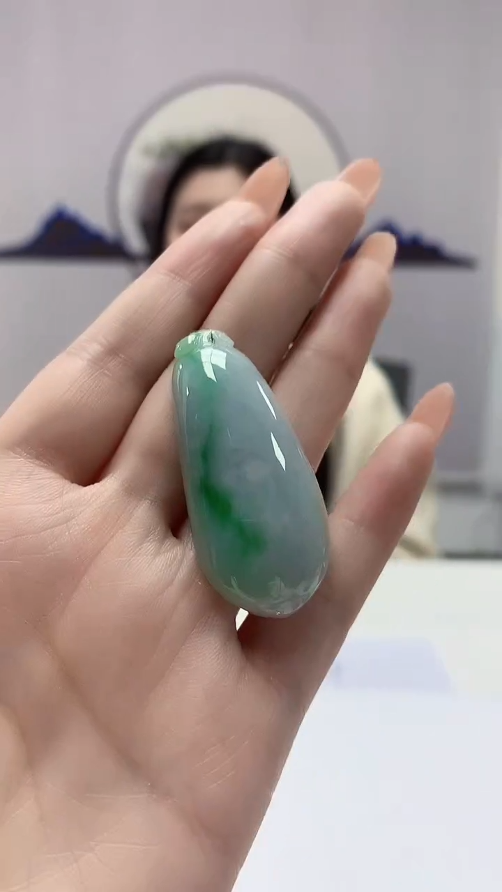 【闪购商品】定制翡翠未镶嵌0405DD-毛货挂件129