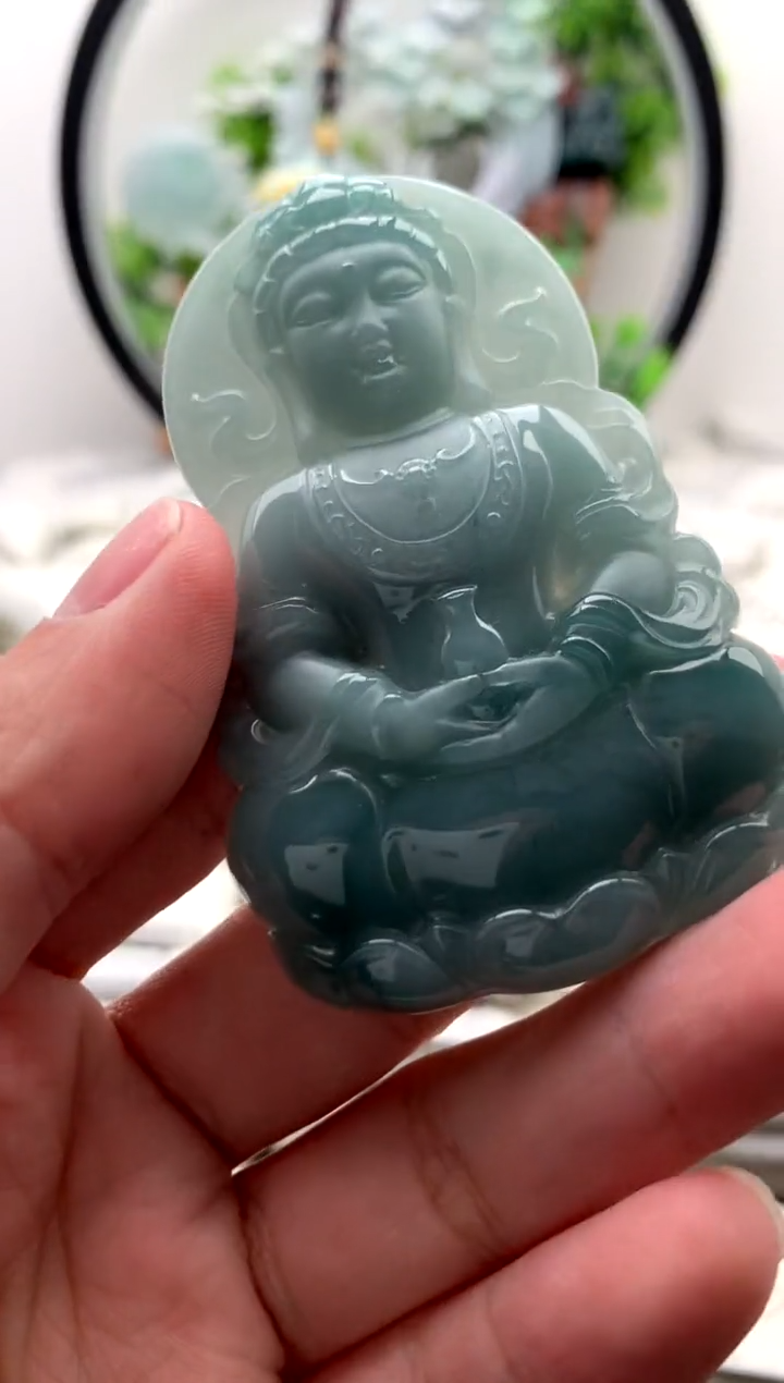 【闪购商品】翡翠颈饰未镶嵌观音