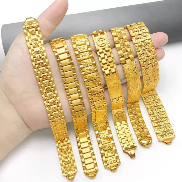 合金手链 合金材质【手链合集】男士气质时尚经典金色霸气精美百搭