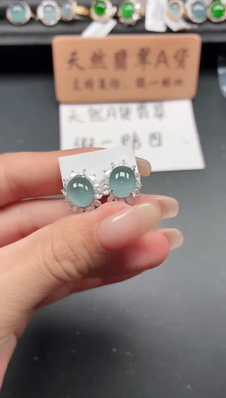 银S925镶嵌戒指翡翠11111