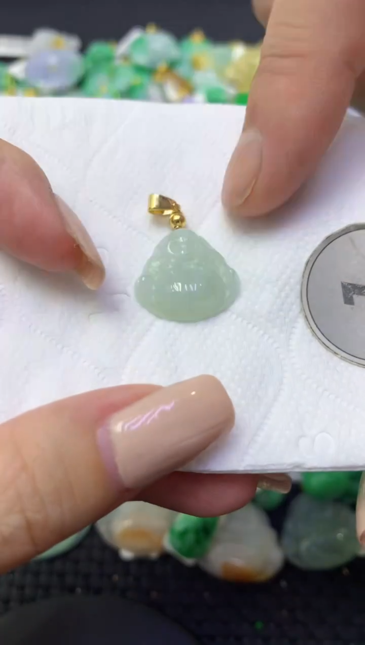 颈饰未镶嵌翡翠天然缅甸翡翠A货