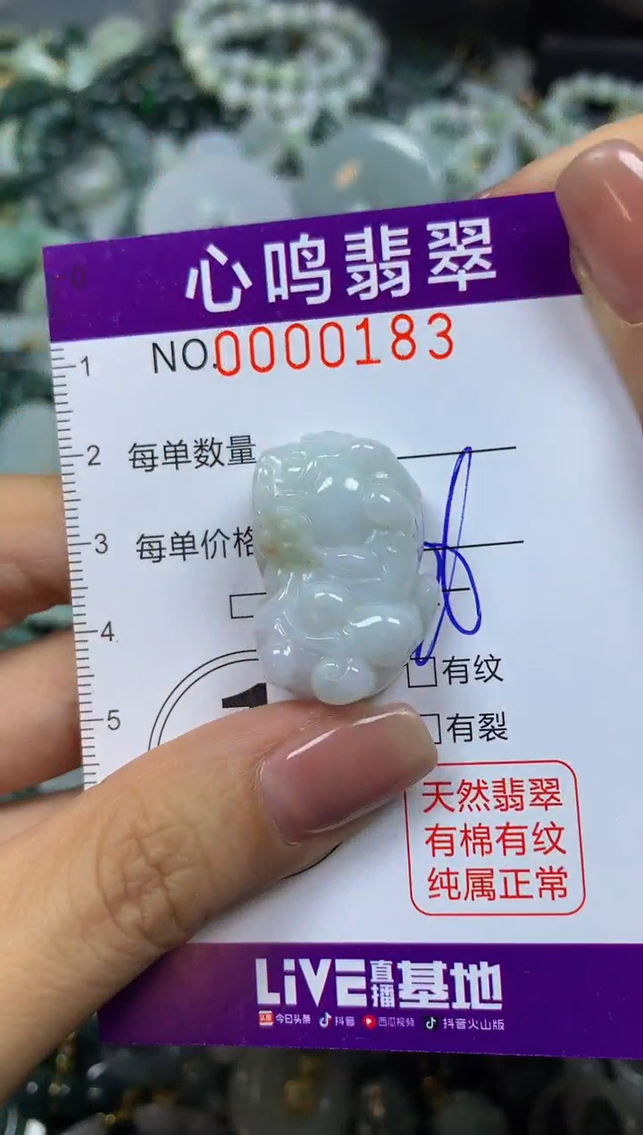 翡翠未镶嵌颈饰闪购00183