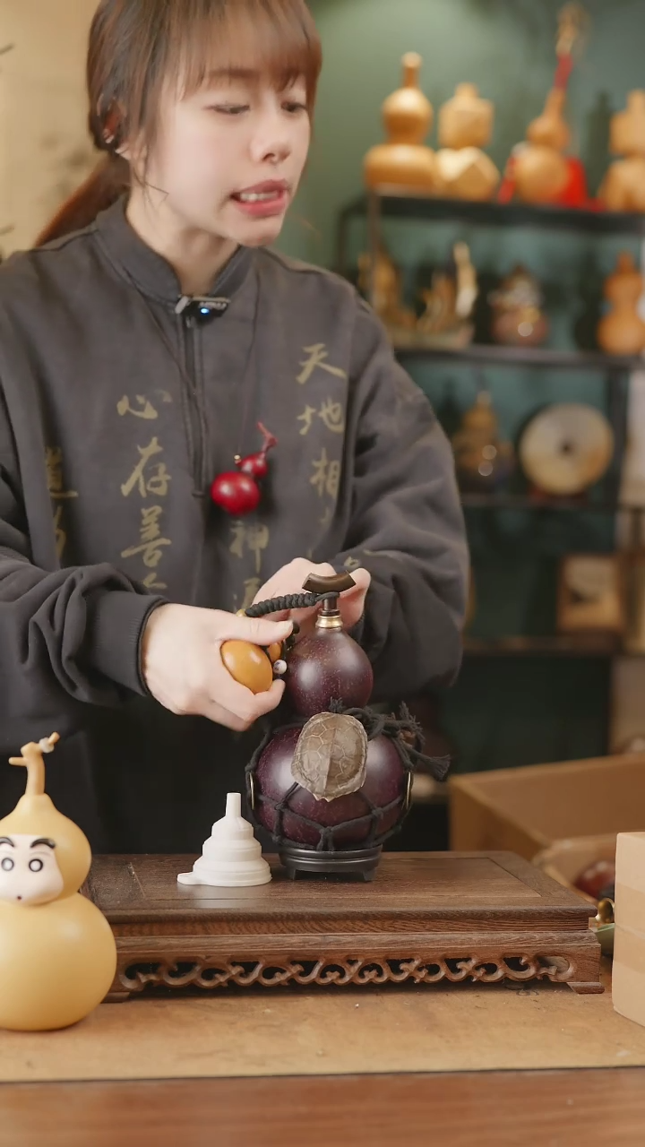 【闪购商品】74号精品天然大漆工艺防渗内胆酒葫芦~