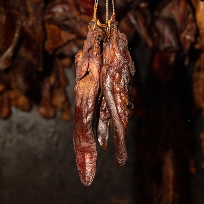 【非遗工艺】城口老腊肉小火慢炕腊猪舌城口地标美食