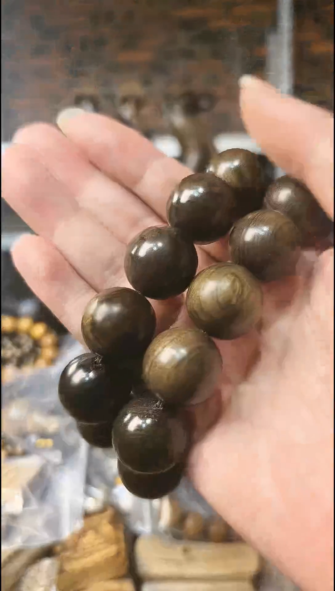 【闪购商品】金丝楠2.0阴沉绿手串