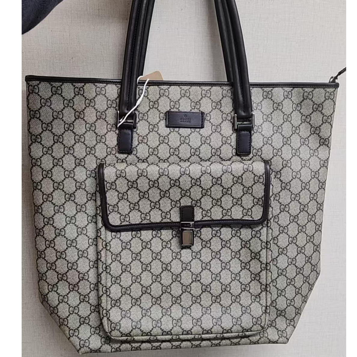 95新 GUCCI/古驰 古驰老花涂层帆布托特/云海优选/H21584