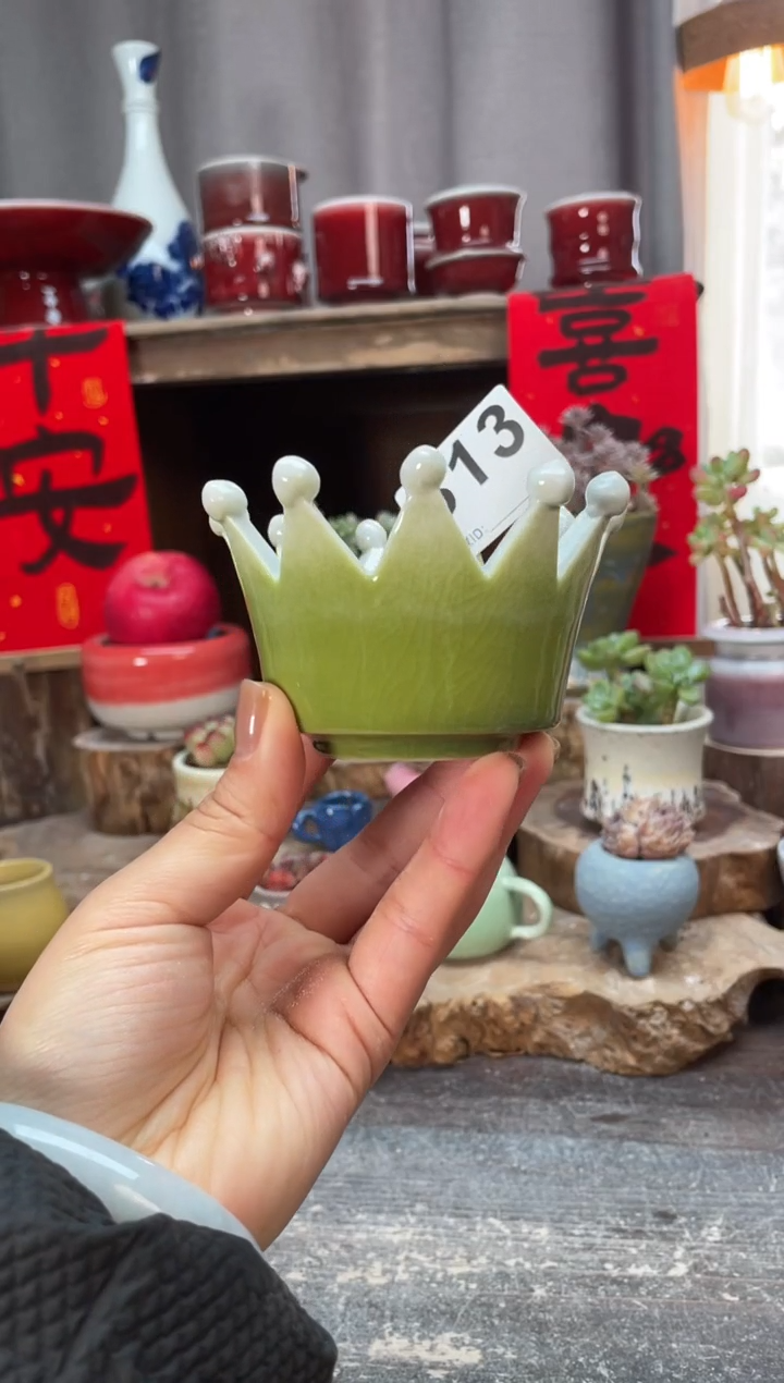 【闪购商品】摆件813知木小芳花盆