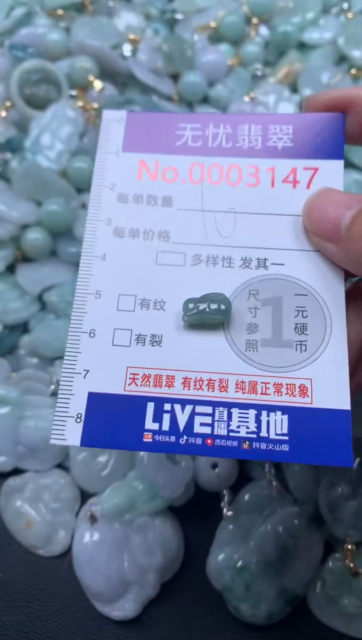 颈饰未镶嵌翡翠3147