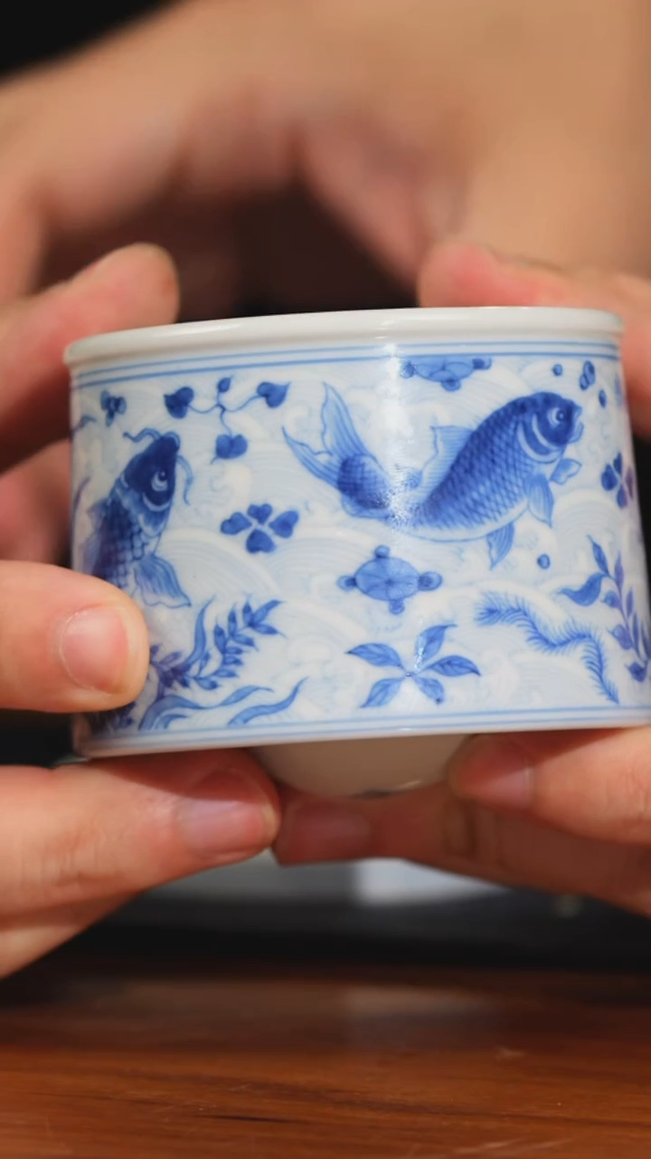 【瓷见如故】望月怀古淡海水转转杯