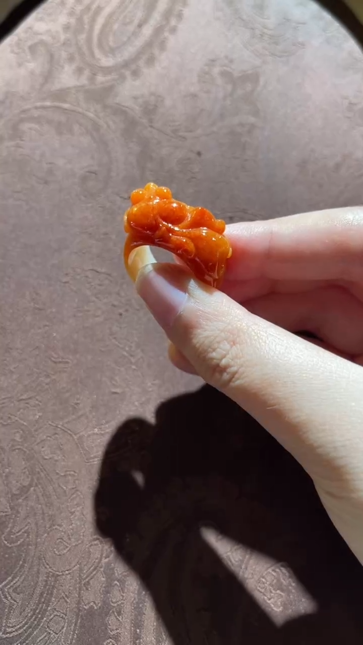 未镶嵌戒圈翡翠红翡绿翠