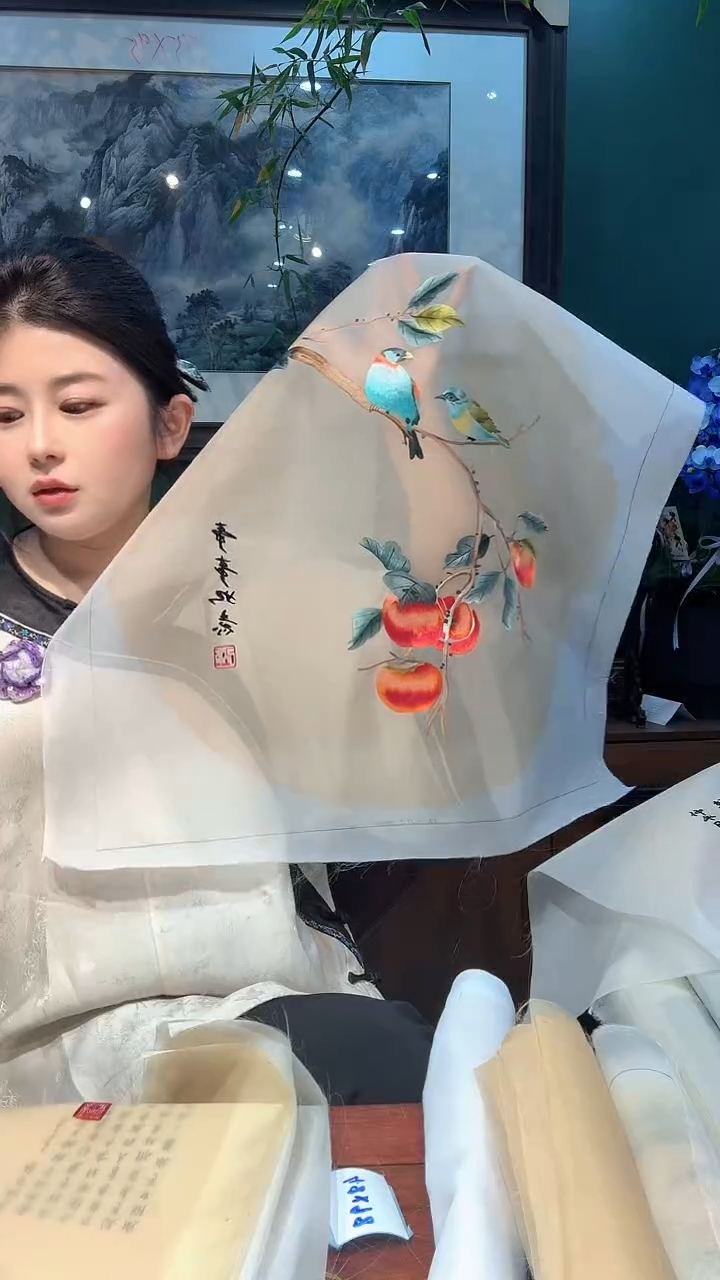 横款非遗苏绣手工刺绣绣片50