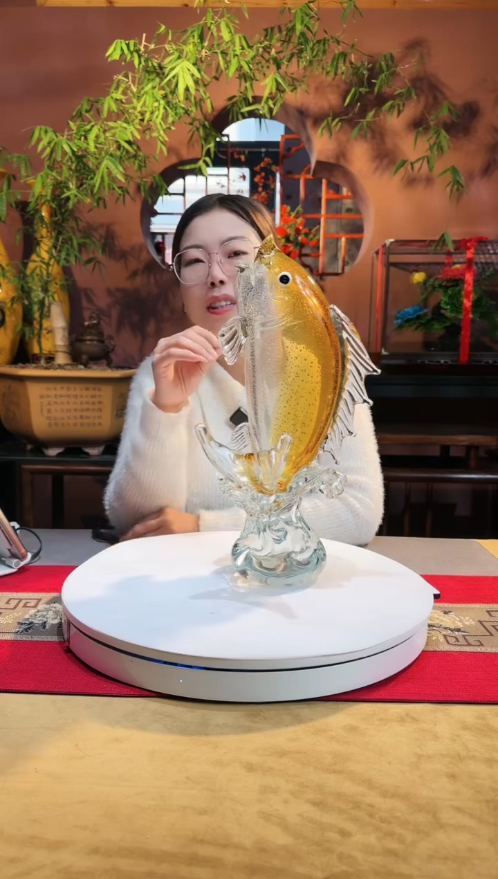 【闪购商品】琉璃手工艺品鱼跃龙门