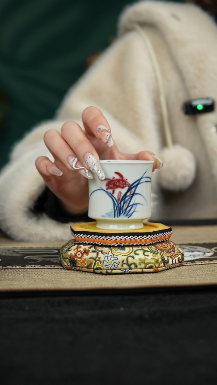 【闪购商品】景德镇兰花小主人杯