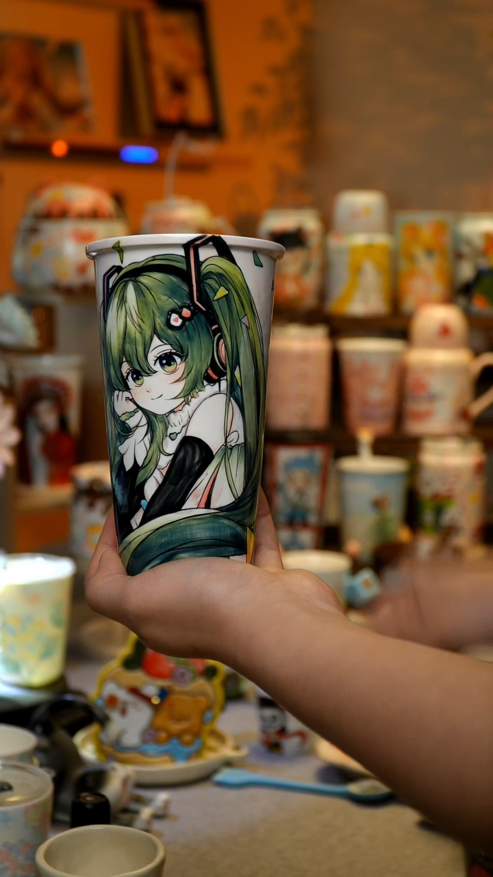 【闪购商品】杯陶瓷景德镇高温釉下彩&W042