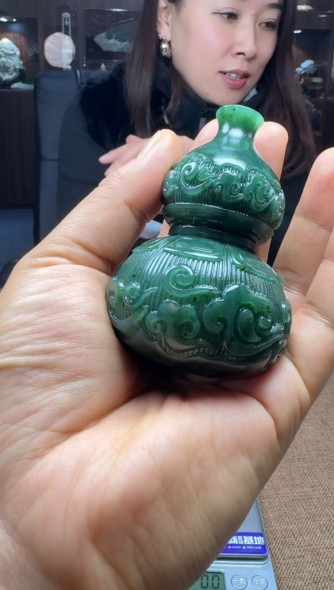 【闪购商品】和田玉颈饰未镶嵌碧玉葫芦11