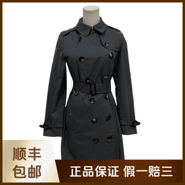 妃鱼/博柏利/棉/风衣/95新/沐十09