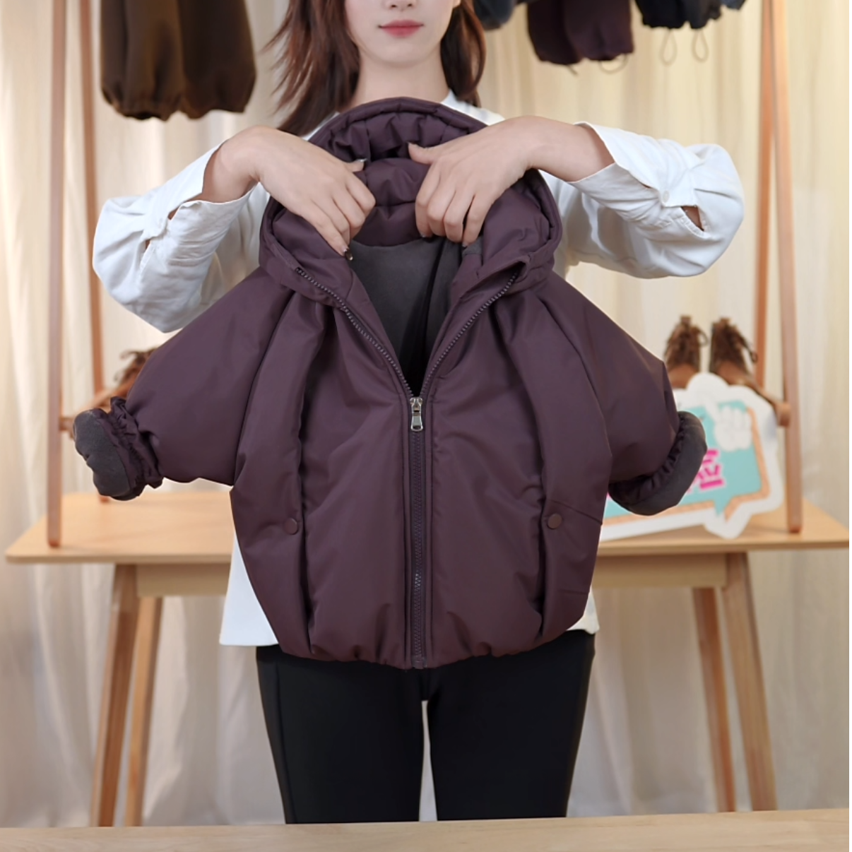 2025冬季韩系西瓜纹连帽百搭保暖加绒加棉加厚棉服中性款休闲时尚