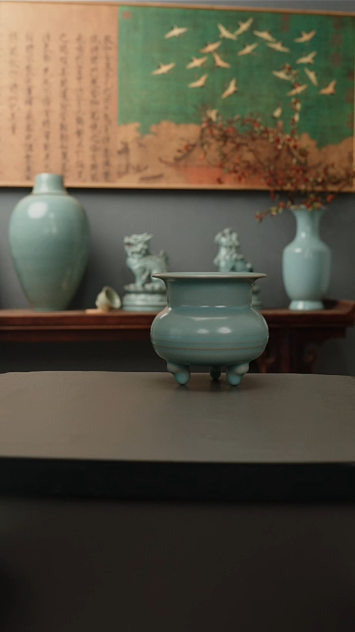 原产地原矿   三足炉