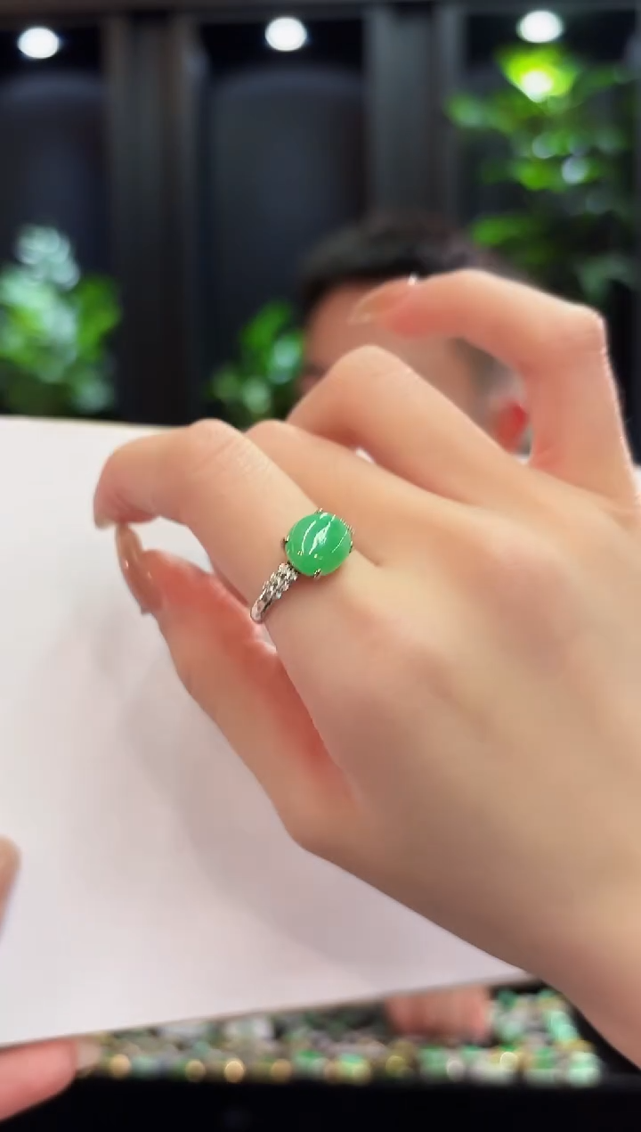 未镶嵌戒指翡翠 缅料A货/支持复检/一件