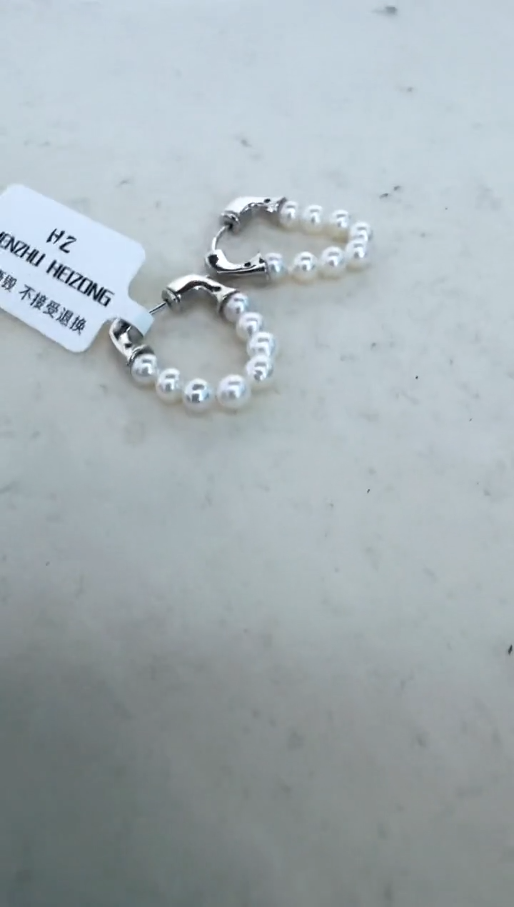 【闪购商品】淡水珍珠耳饰银S925镶嵌耳扣