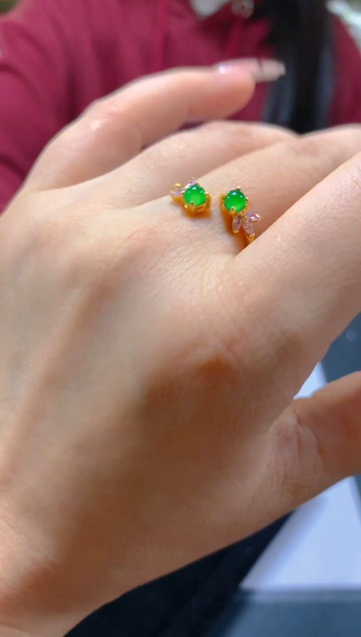 未镶嵌戒指翡翠多样性发一