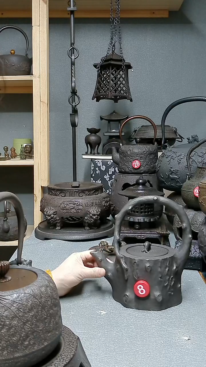 铸铁烟***O五狮炉桌面自在钩铸铁