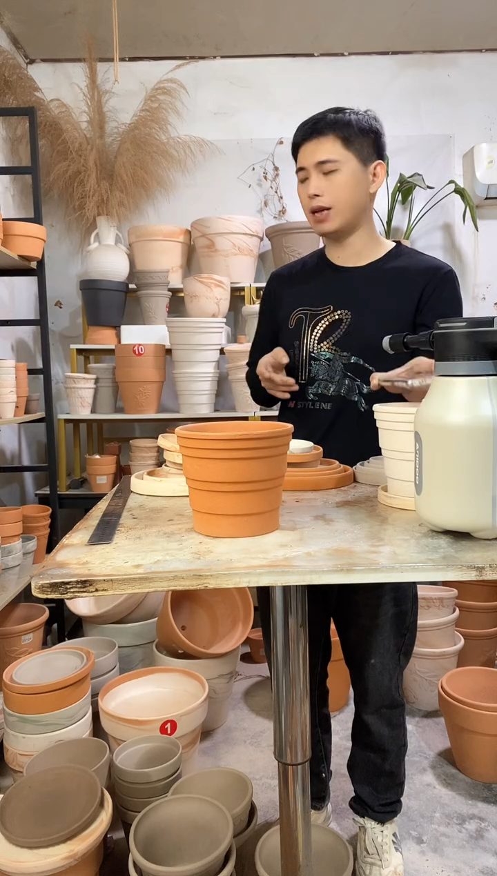 15*14红陶竹节 1盆无托