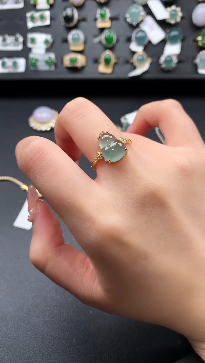 【闪购商品】翡翠戒指银S925镶嵌51241