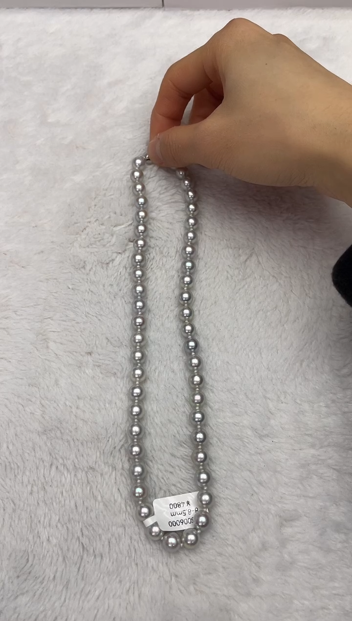 【闪购商品】海水珍珠颈饰未镶嵌AK真多麻8-8.5mm（多样性发一）