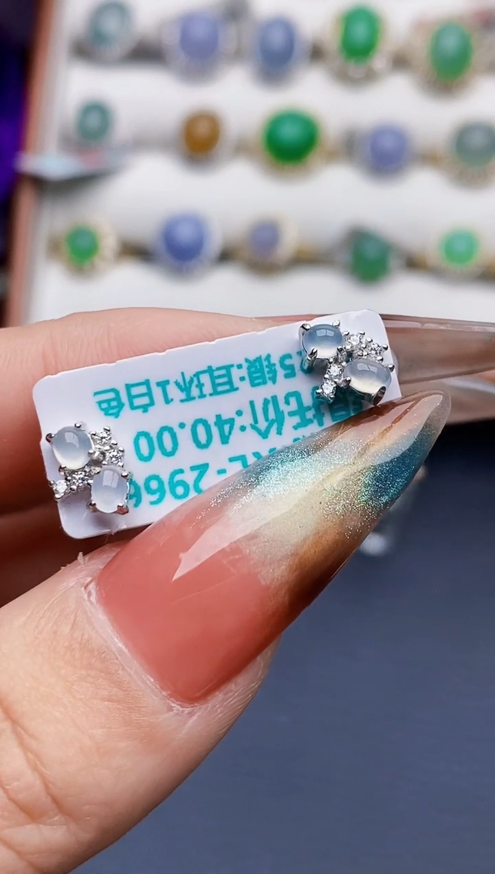 银S925镶嵌戒指翡翠3310
