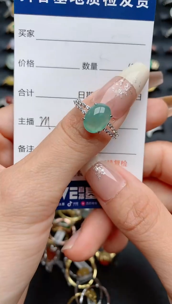 【闪购商品】翡翠戒指银S925镶嵌............