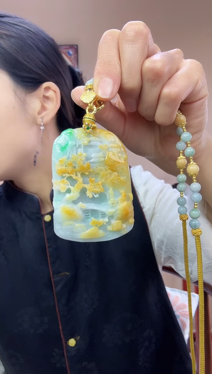 【闪购商品】翡翠颈饰未镶嵌特色原创翡翠颈饰