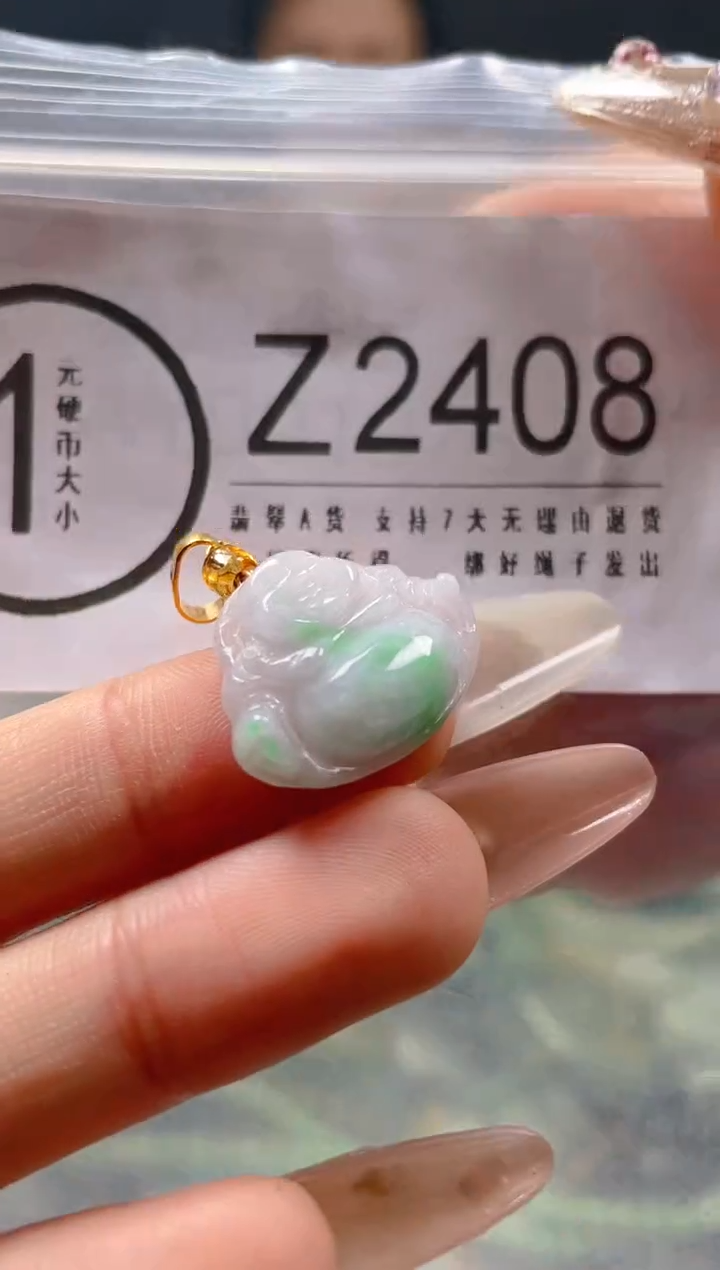 【闪购商品】翡翠颈饰未镶嵌/Z/翡翠A货一图一物