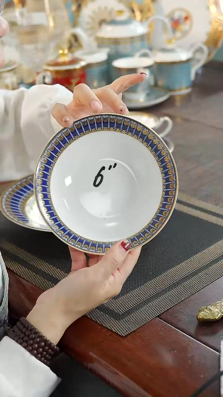 瓷片6英寸水果碗1个