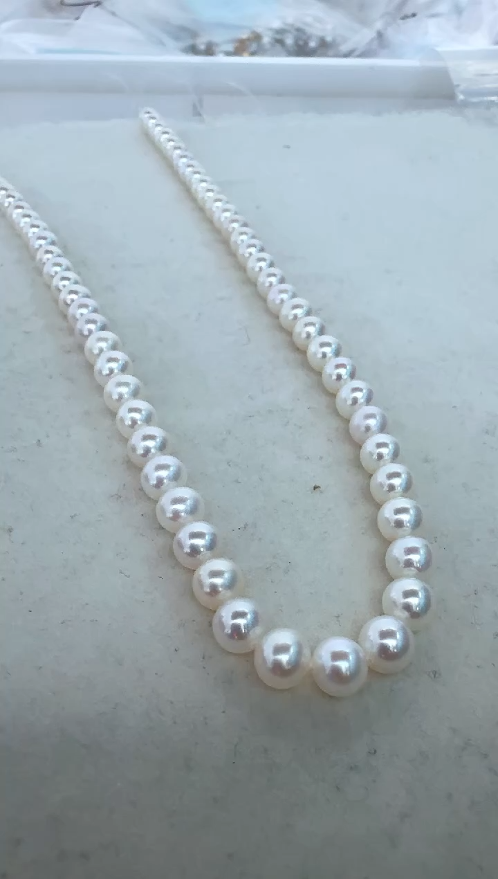 【闪购商品】淡水珍珠颈饰银S925镶嵌新品无核项链7