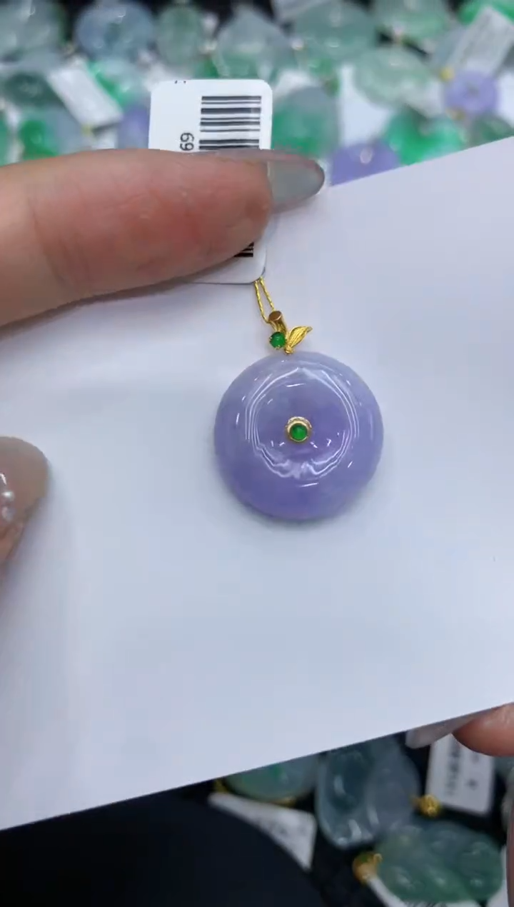 【闪购商品】翡翠颈饰18K金镶嵌 222222222