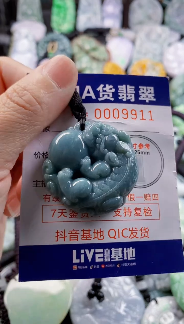 翡翠未镶嵌吊坠(不含链)1