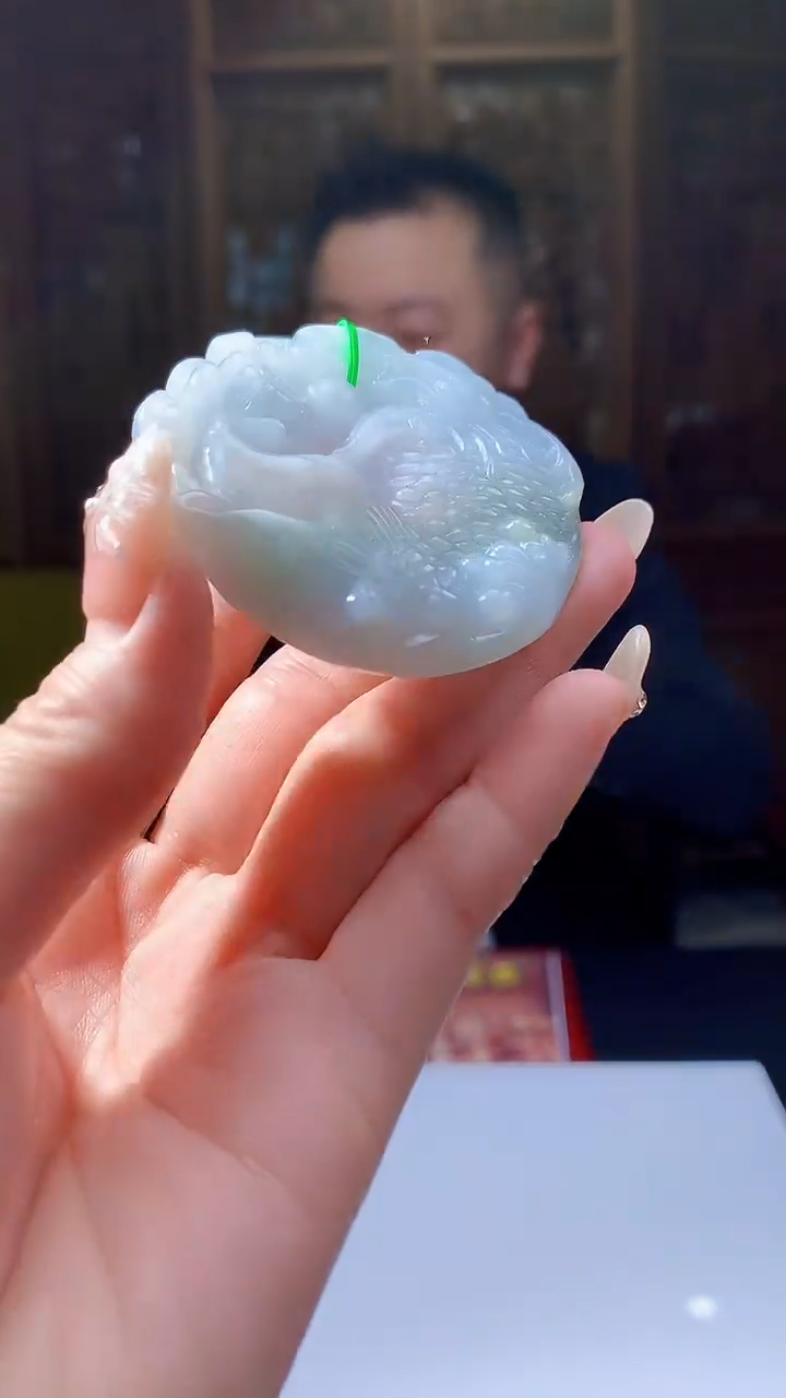 【闪购商品】定制翡翠未镶嵌8051jj-毛货挂件33